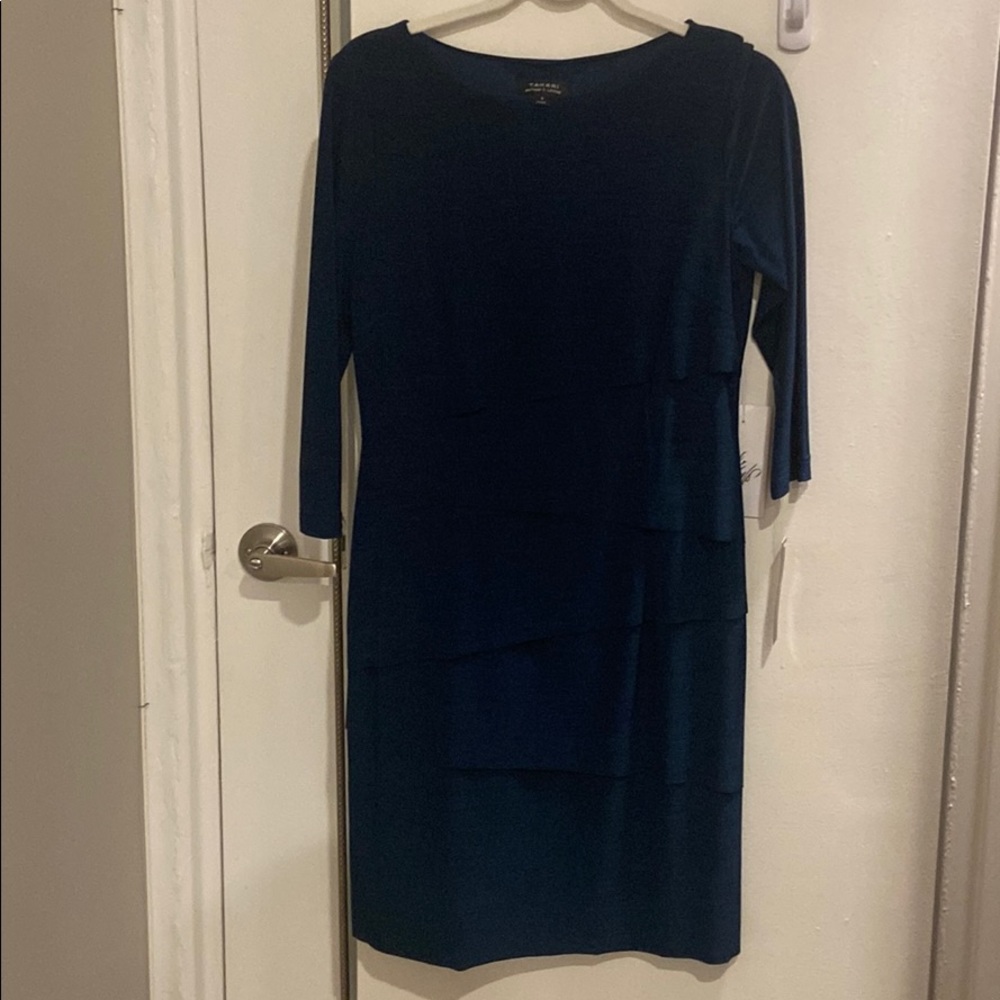 Gorgeous multi tiered 3/4 sleeve dress for fall!
